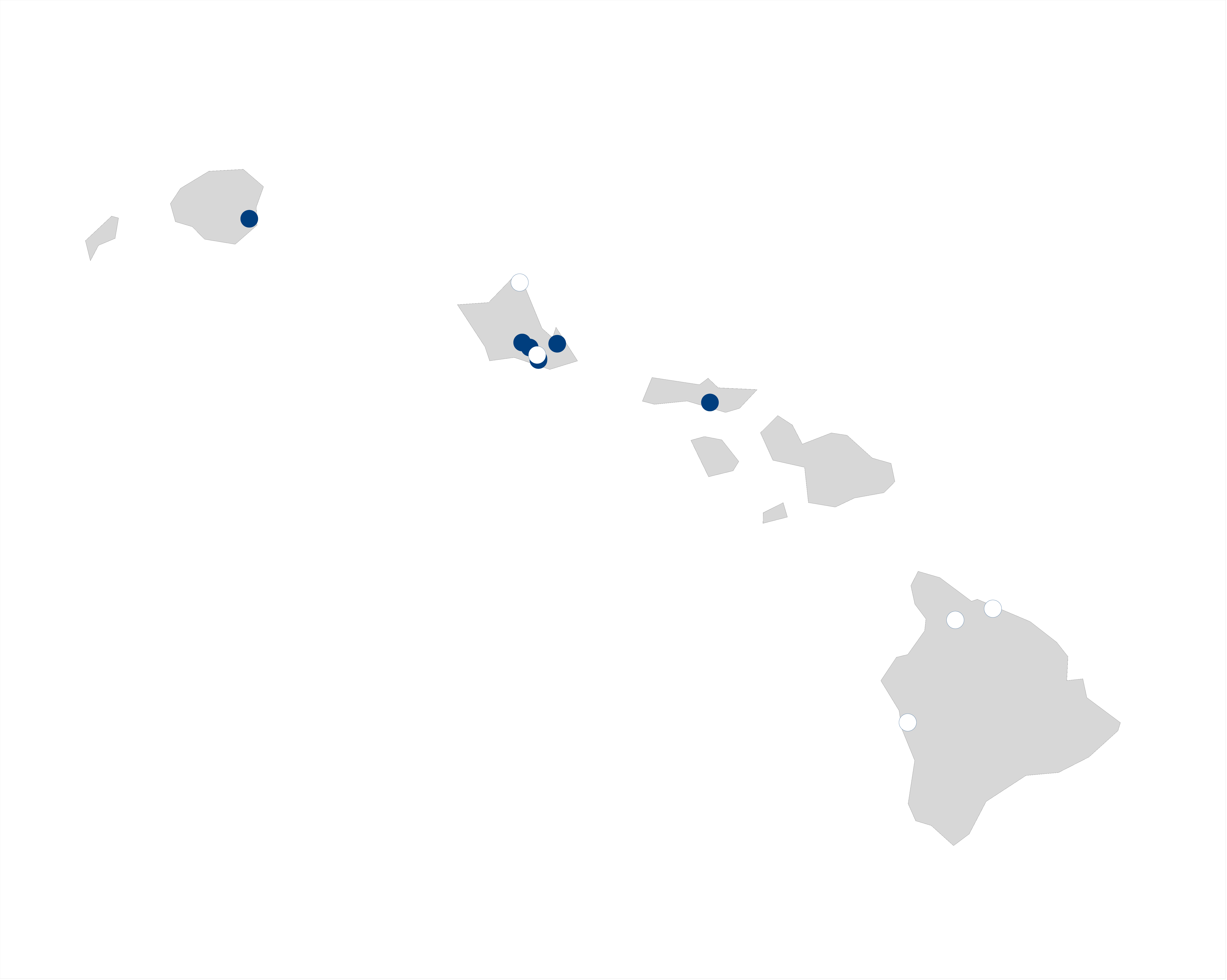 hospital palliative care map for Hawaii