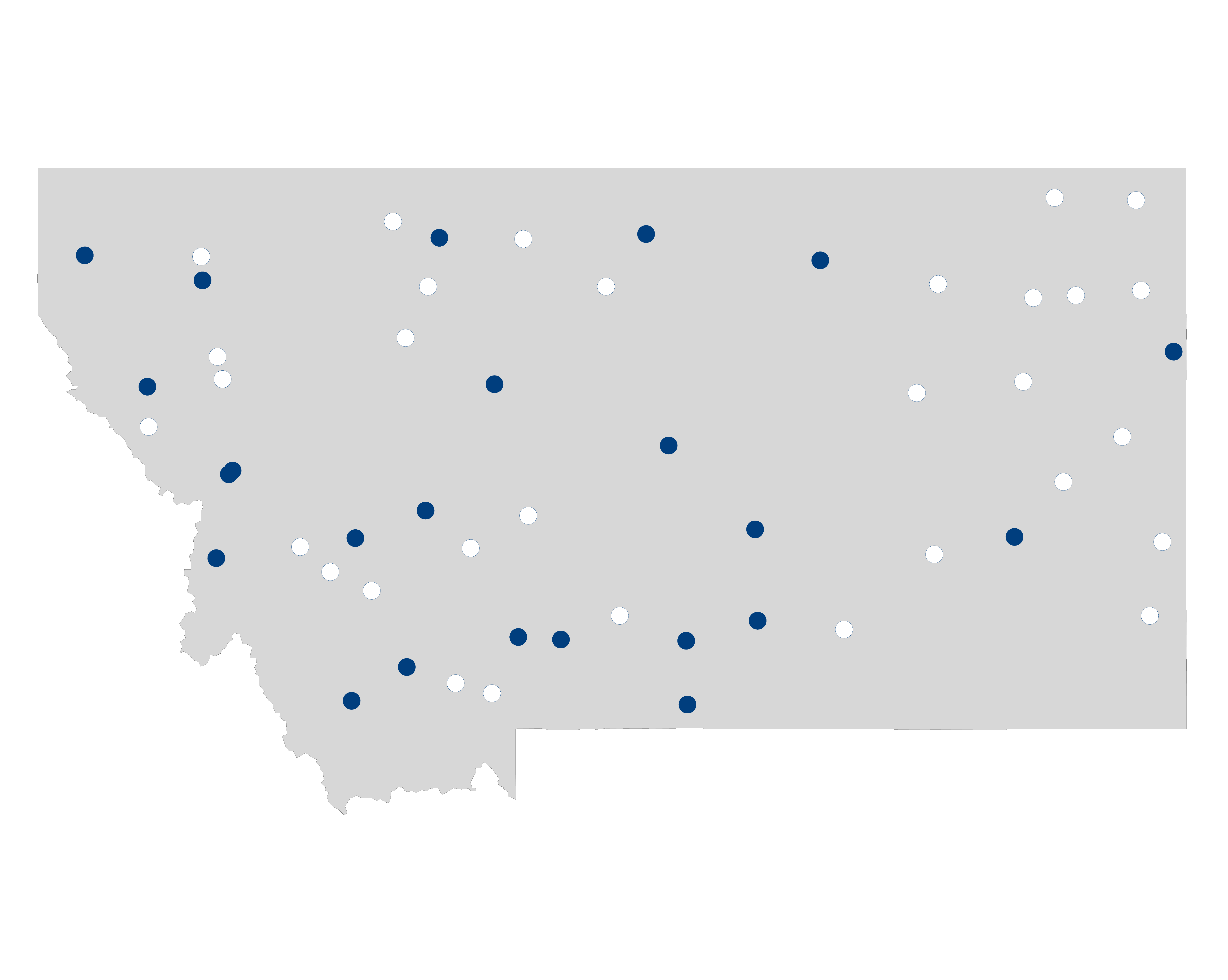 hospital palliative care map for Montana