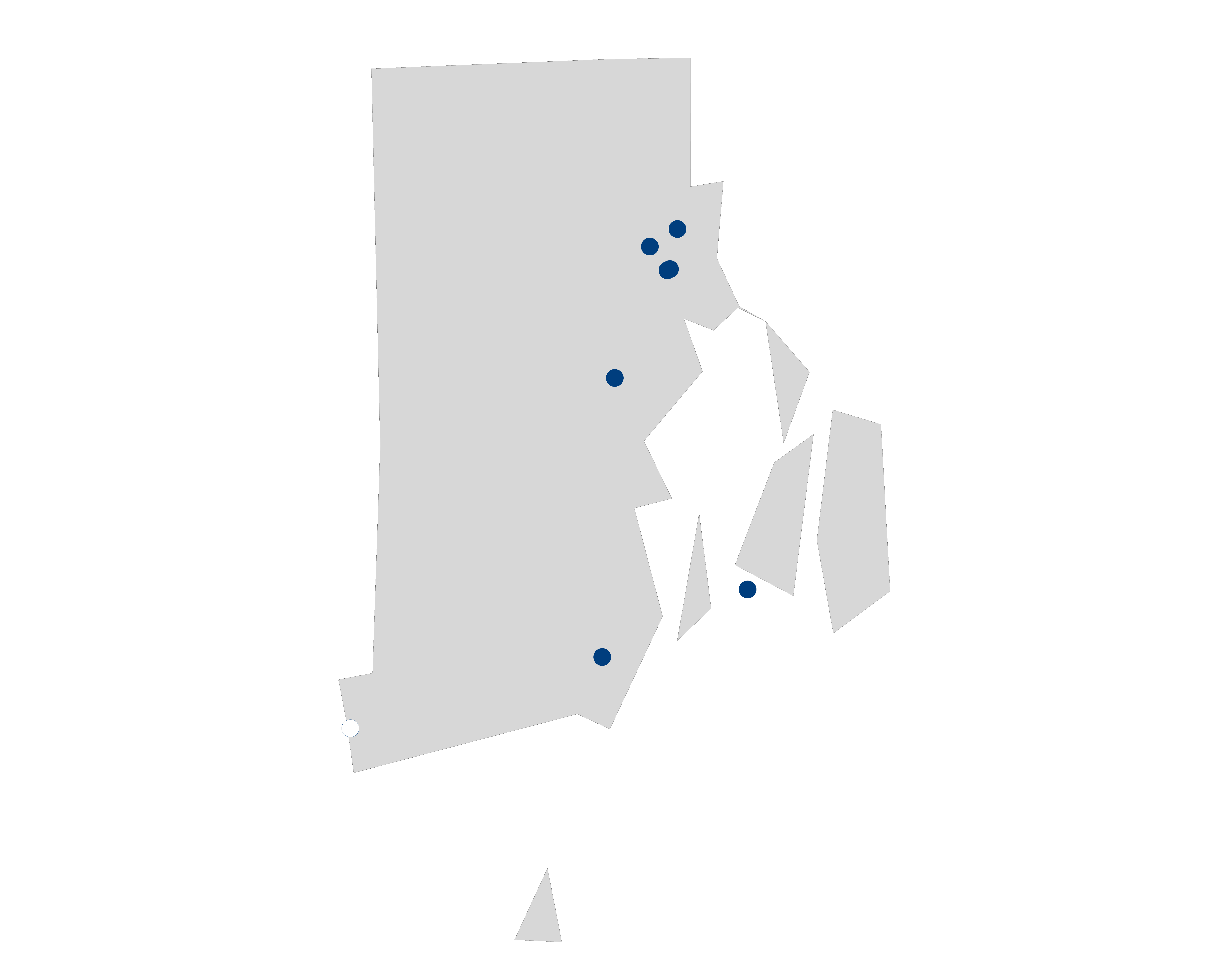 hospital palliative care map for Rhode Island