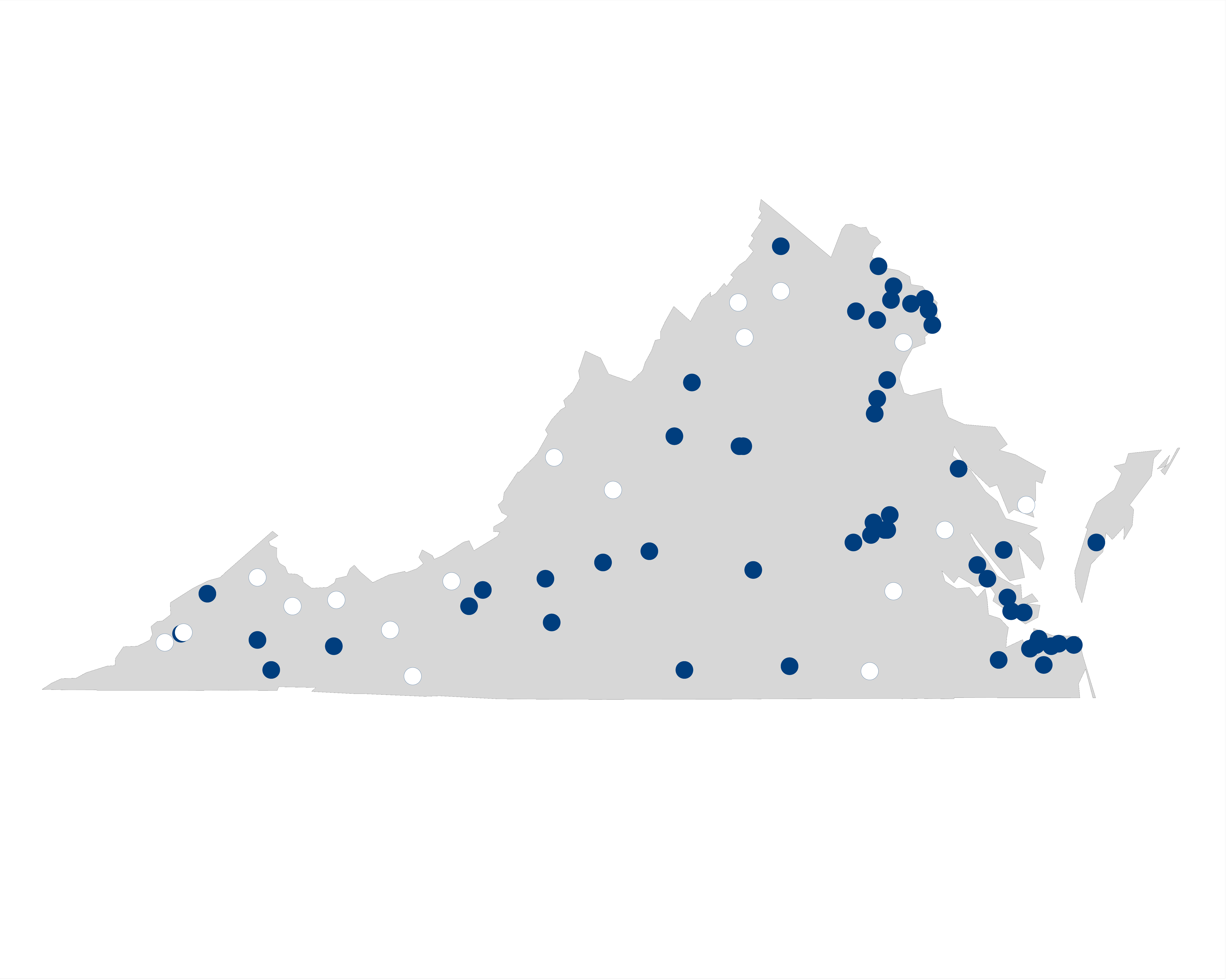 hospital palliative care map for Virginia