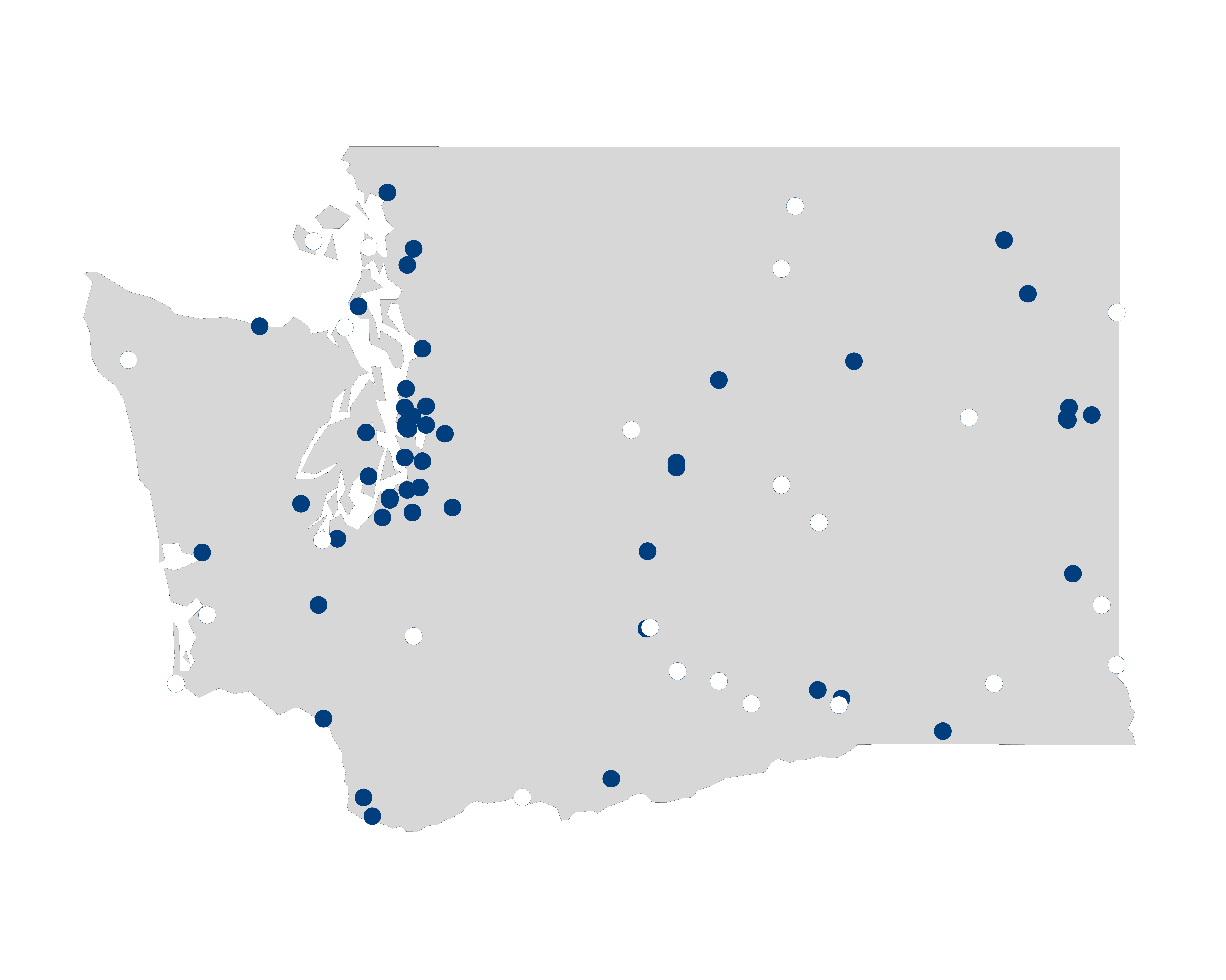 hospital palliative care map for Washington