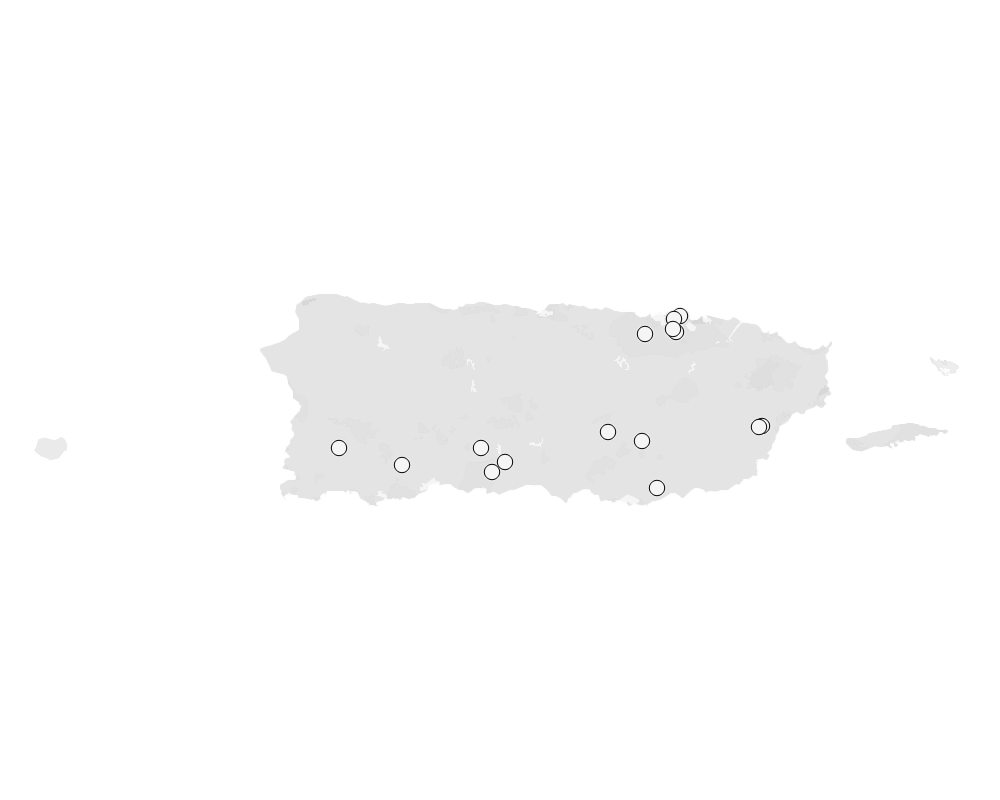 hospital palliative care map for Puerto Rico
